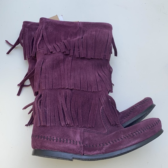 AUTH NIB MINNETONKA 1632F IN RARE PLUM COLOR - Picture 8 of 13